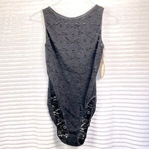 Vintage Deadstock Lace Lingerie Top Bodysuit Large NWT